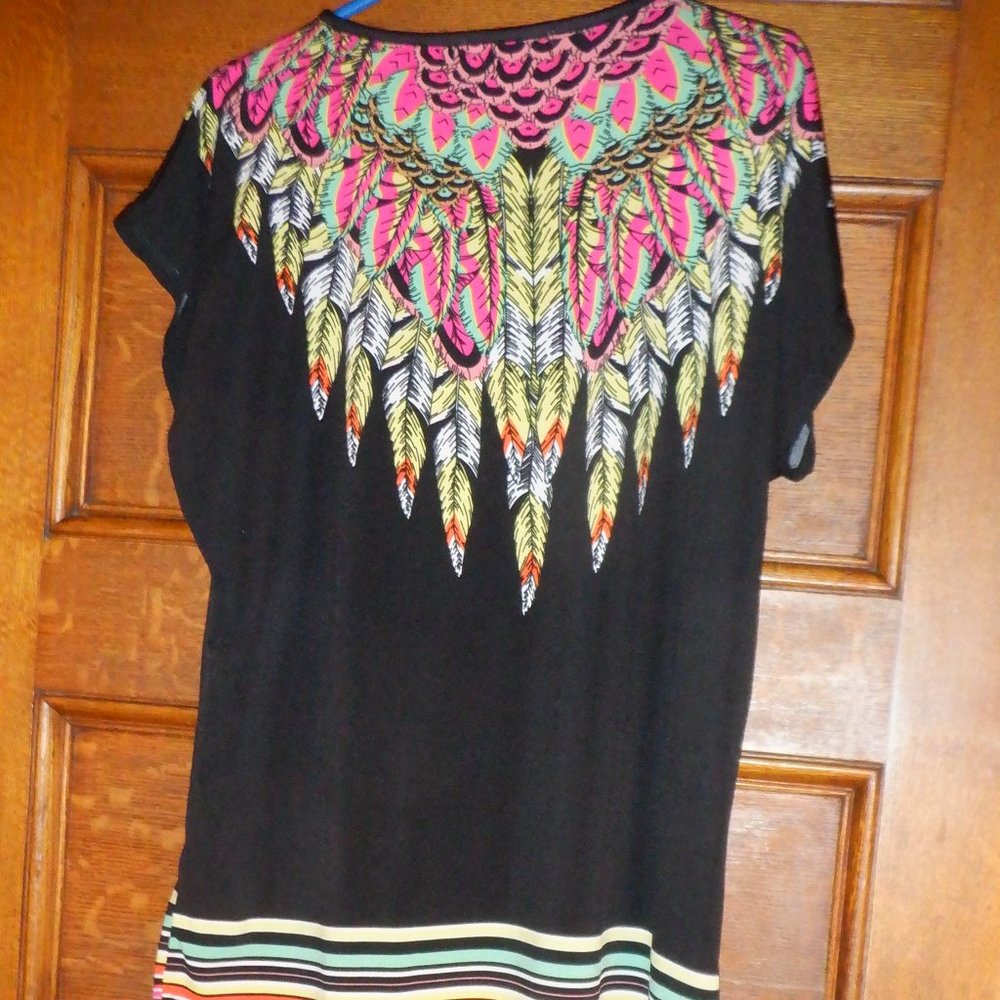 Stunning ~~~ NEELAM ~~~ Beads on Front Feather Design